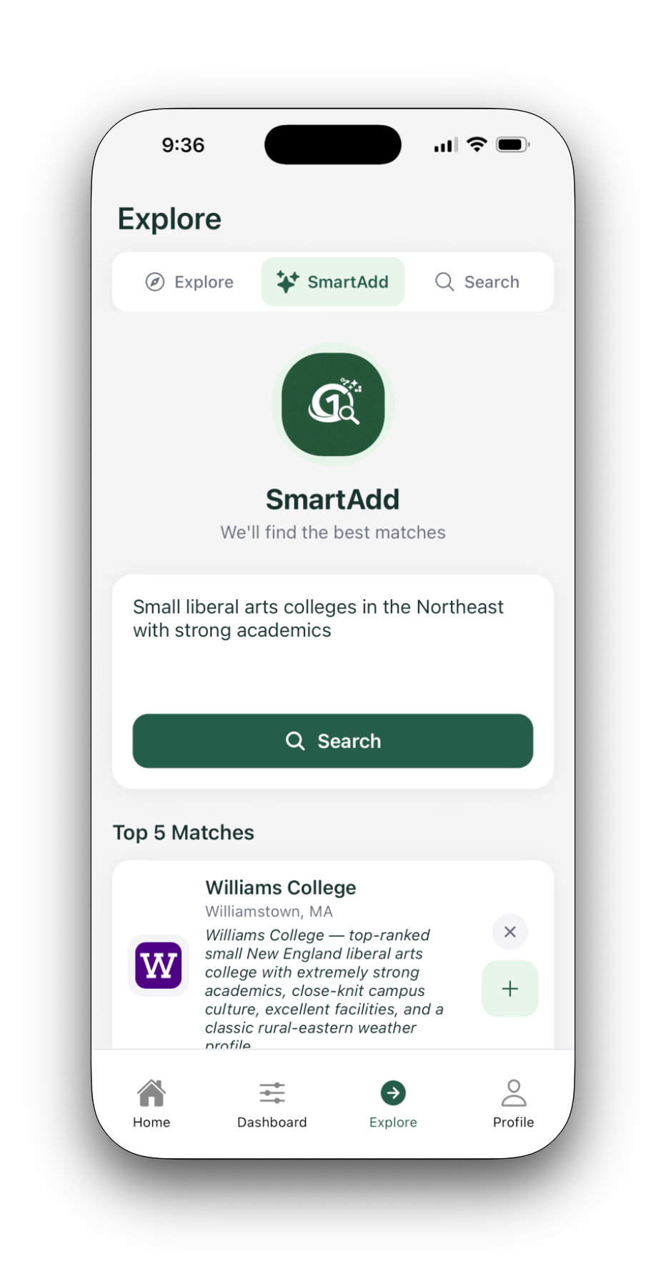 SmartAdd + Search